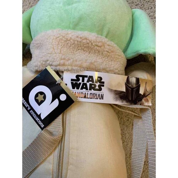 Baby Yoda Backpack and Plush Toy in 1 Soft Adorable Zip Close NEW 16 Inch - Picture 9 of 11